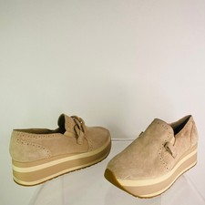 Dolce Vita Jhenee Suede Dune Platform Slip On Sneaker Shoes Size Women 8