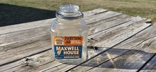 Vintage Maxwell House Everything Jar Coffee Advertising Special Set Glass Lid