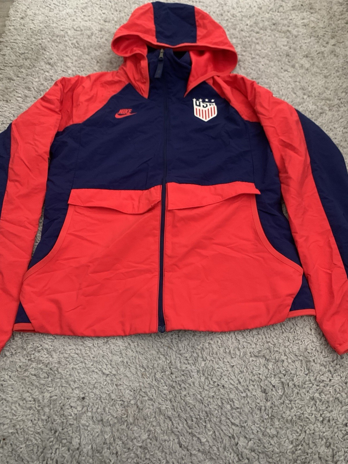 Nike Women's Small Team Soccer Jacket USA Soccer CZ4334-688 New World Cup