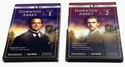 Downton Abbey DVD Master Piece Season 1 & 2 PBS UK Edition Original Jackets Read