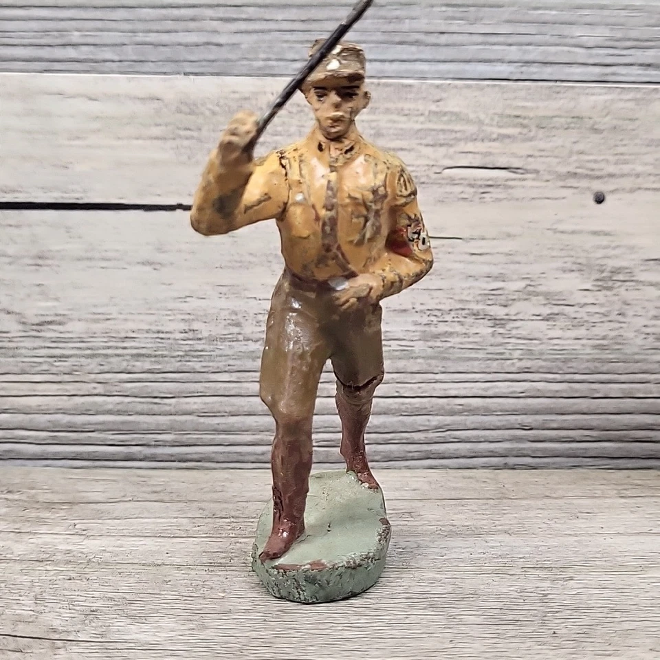 Винтажная марширующая коричневая рубашка немецкого солдата Lineol Elastolin Durso - Изображение 2 из 4