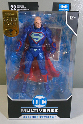 DC Multiverse Comics 7'' Action Figure Exclusive (Lex Luthor Power Suit Blue) NIB