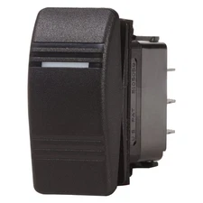 Blue Sea Systems 8287 Contura III Off/On Black DPST LED Rocker Switch