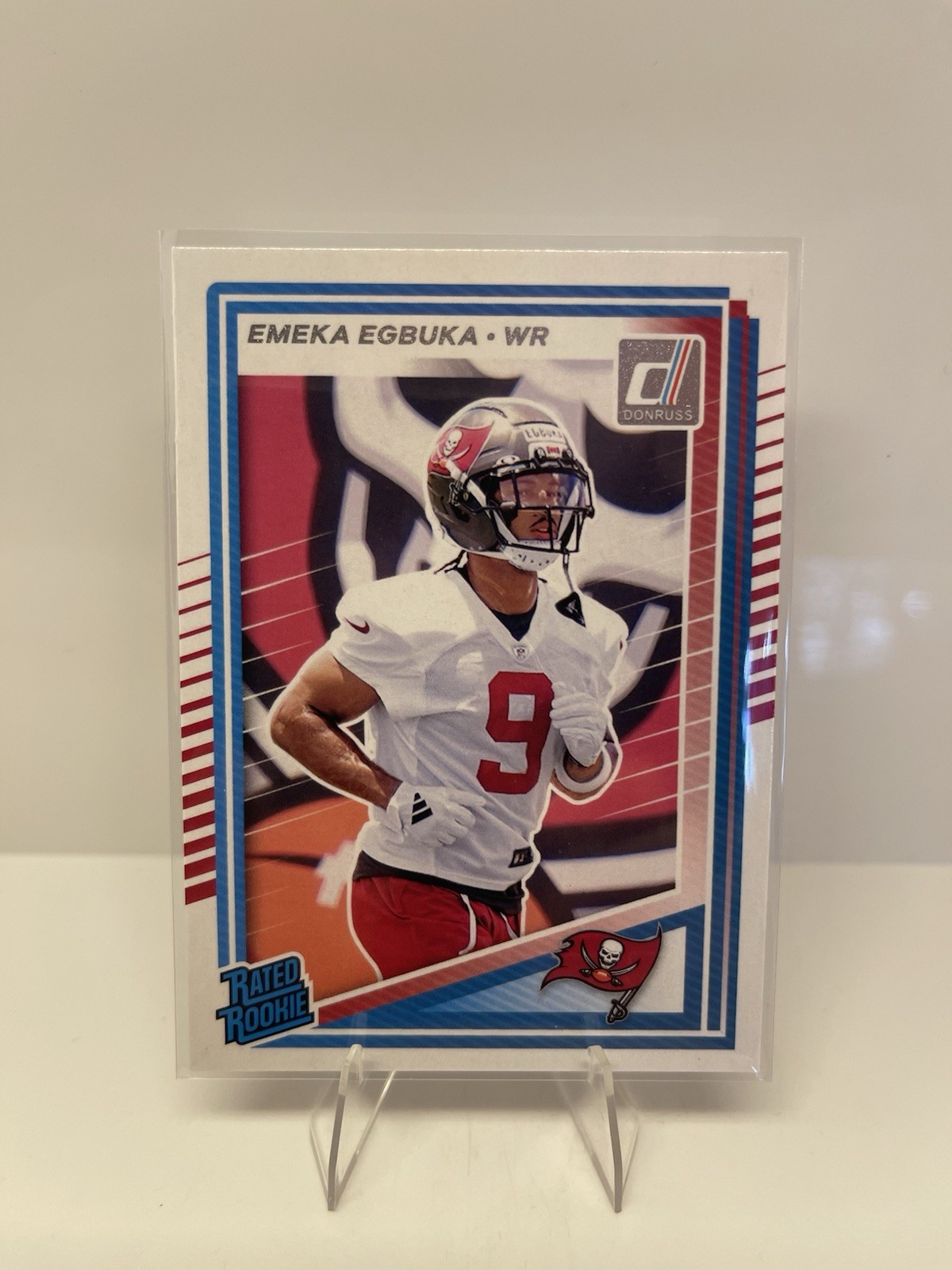 2025 Donruss Football Emeka Egbuka Rated Rookie RC #375 Tampa Bay Buccaneers