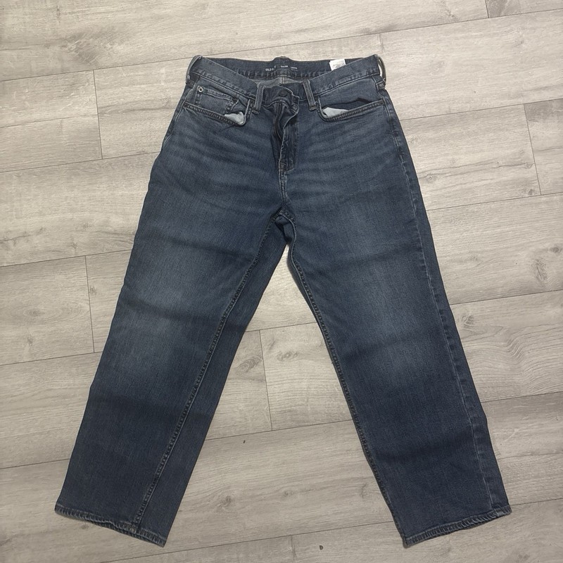 Old Navy Blue Jeans 34x30 Loose Fit Stretch Flex Denim