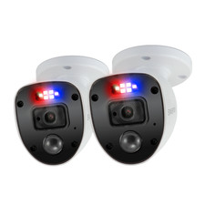 2 Pack Swann Security Bullet Camera 1080p Full HD Flashing Lights PRO-1080SL