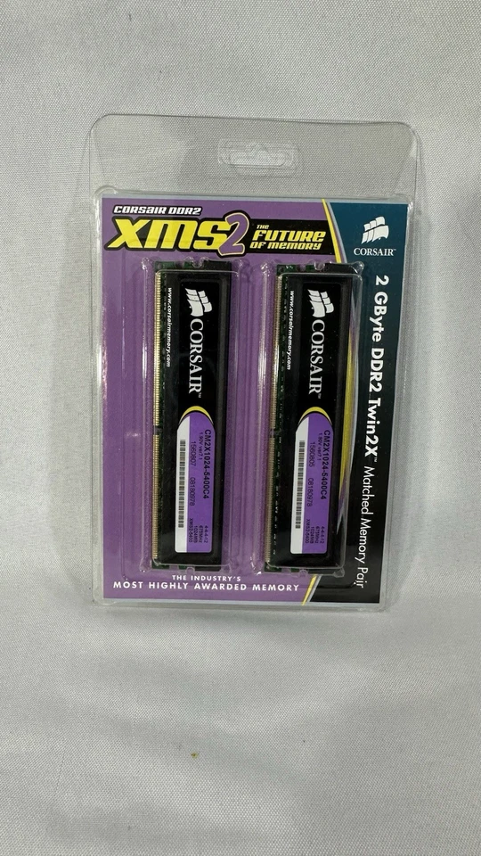Lot Of 7 Corsair XMS2 2GB ( 2x1 GB) DDR2 800 MHz Desktop Memory CM2X1024-5400C4 - Image 2 of 4