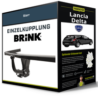 Starre AnhäNgerkupplung FüR Lancia Delta 09.2008-Jetzt Iii Typ 844 Brink Neu