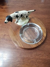 Vintage Scott Products Cast Iron English Setter Bottle Opener Ashtray Mounted