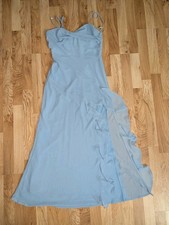 BILLY J Baby Blue Dress Size 10 Lined Summer Sundress Wedding Good Condition