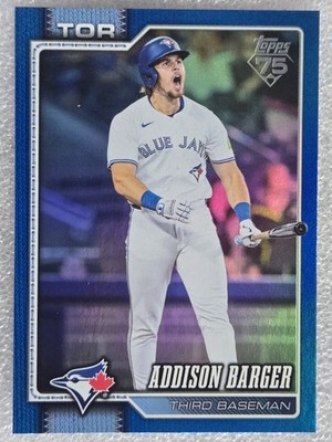 2026 Topps Series 1 Addison Barger Blue Rainbow Foil /150 #241