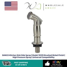 DANCO Kitchen Sink Side Spray 10335 Brushed Nickel Finish  High Pressure Spray