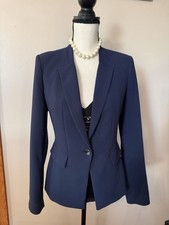 White House Black Market fitted Navy Blue Blazer