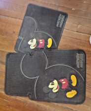 Disney Mickey Mouse Classic Car Truck Rubber Floor Mats Front Rear Pre-owned