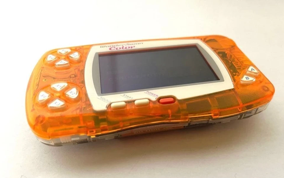 Bandai WonderSwan Color Naranja Transparente WSC-001 Muy Buen Estado Probado Desde JP Foto 3 de 4