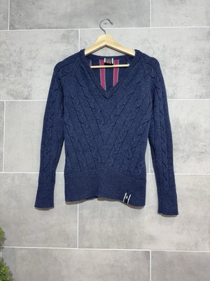 Helly Hansen Damen Medium UK10 Navy Wollmischung Strickpullover Pullover