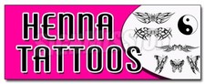 HENNA TATTOOS DECAL sticker natural long lasting temporary parlor artist