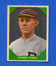 1960 Fleer Baseball Greats #57 JOHNNY EVERS - Chicago Cubs  EXMT