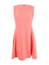 DKNY Women's Fit & Flare Dress (14, Peach)