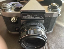 Vtg Hanimex Praktica Super TL 35mm Camera w/Pentacon auto  1.8:50 6863586 Lens