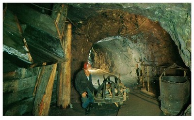 Vintage Postcard Arcadian Copper Mine Tours Ripley Michigan 1955