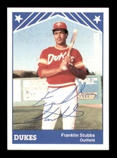 Franklin Stubbs Signed 1983 TCMA RC 1 Albuquerque Dukes