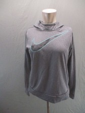 Nike Size XL Boys Gray Hooded Logo Sport Long Sleeve Activewear Hoodie 588