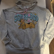 UNIVERSAL Scooby-Doo Mystery Machine Drawstring Gray Sweatshirt Hoodie Small