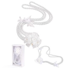 White Wedding Lasso Rope Handfasting Cord Lazo Para Boda Catholic Gift
