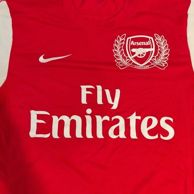 Nike Arsenal Dri-Fit Soccer Jersey Fly Emirates 125th Anniversary