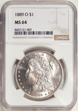 MS 64 Graded 1889 Year Morgan US Dollars (1878-1921) for sale | eBay