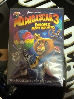 MADAGASCAR 3: EUROPE'S MOST WANTED DVD MOVIE, BEN STILLER, CHRIS ROCK - Sealed
