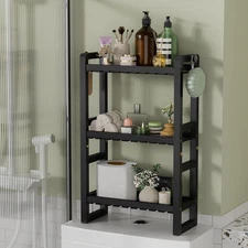 AmazerBath Bamboo Over The Toilet Storage Shelf - 3-Tier Bathroom Organizers ...