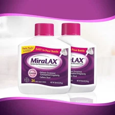 MiraLAX Powder Laxative 34 Doses 20.4 Ounce (2pk) 68 Doses Total