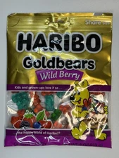 🍭 HARIBO Wild Berry Gummi GoldBears FRESH BAG Gummy Bears - Comb.SHIP +$1/ea