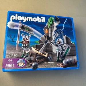 PLAYMOBIL CATAPULTE PIERRES ROCHES CHEVALIERS MÉDIÉVAUX ref 3653 5738