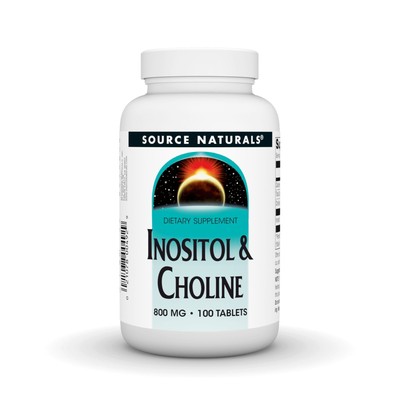 Source Naturals, Inc. Inositol - Choline 400mg/400mg 100 Tablet