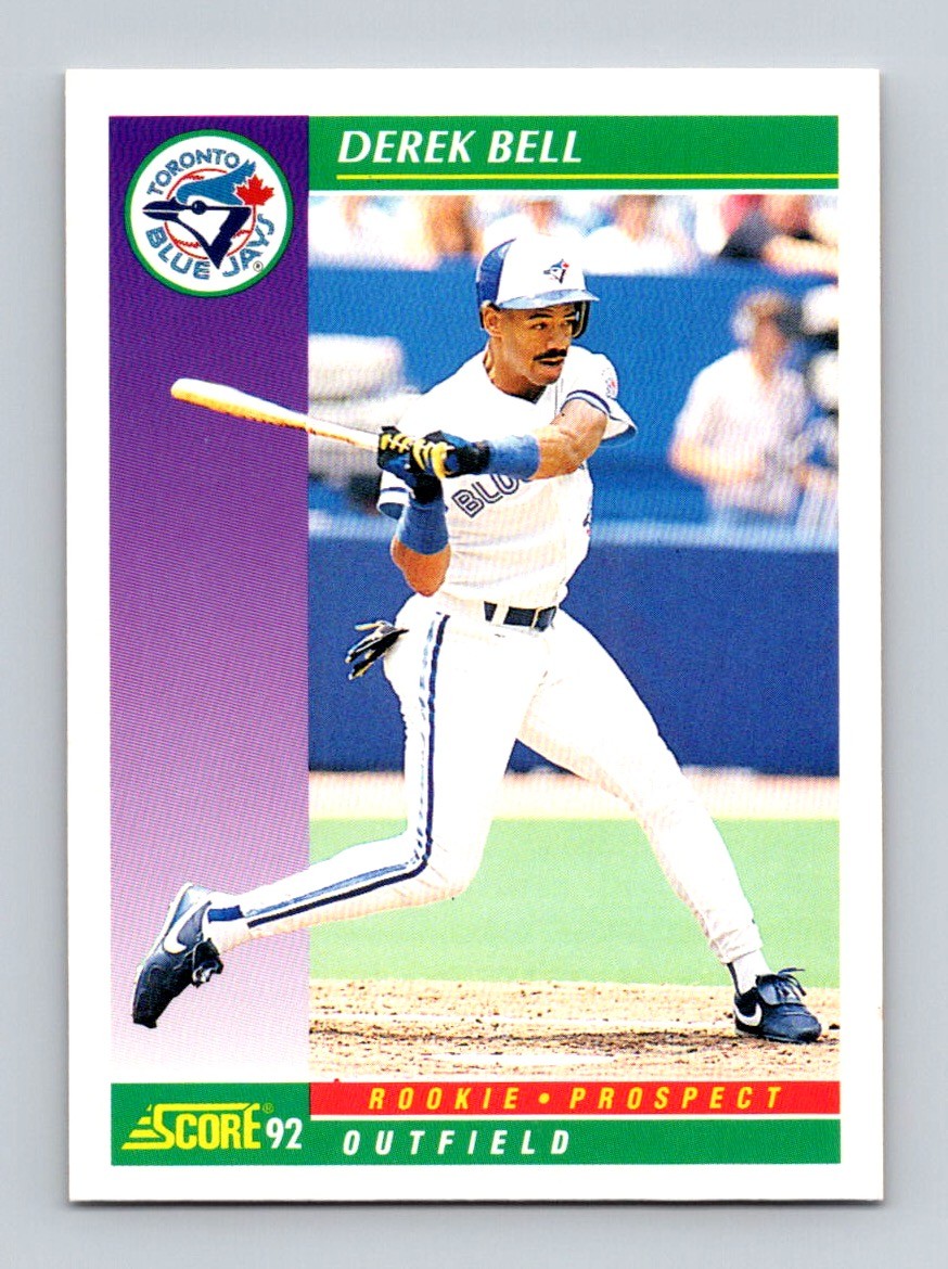 1992 Score DEREK BELL #402 Toronto Blue Jays