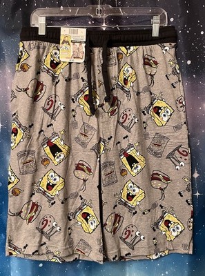 Sponge Bob  Men s Sleep Shorts Marked XL (40-42) Nickelodeon Runs Small L(38-40)