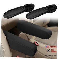 2pc Car Front Seat Armrest Coversuniversal Size Seat Arm Rest Black-2pc