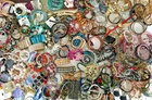 13 LBS+ HUGE Vtg Costume to Fashion Jewelry lot Bracelet Tennis Stretch Chain
