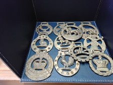 A Collection of 11 horse Brasses job Lot
