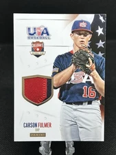 2014 Panini USA Baseball Jersey Prime Patch /35 Carson Fulmer #4
