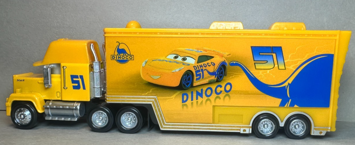 Disney Pixar Cars 3 Cruz Ramirez Hauler Mack #51 Dinoco Diecast Deluxe ...