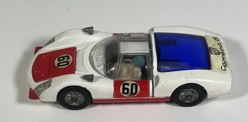 Vintage Corgi Toys 330 Porsche Carrera 6 Diecast Car White Red #60