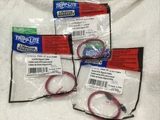 3x Tripp Lite P940-19I 19 inch LOT Serial ATA Signal Cable