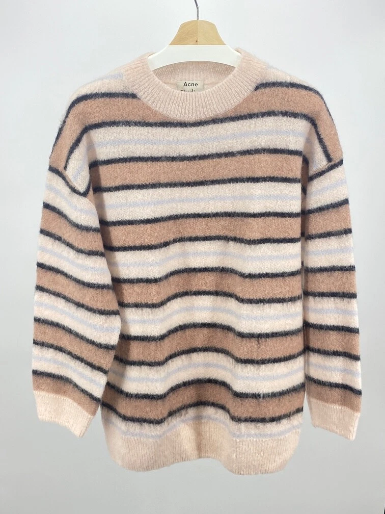 Acne mohair striped clearance sweater