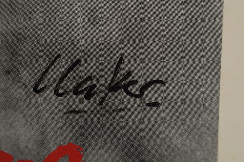 Günther Uecker handsigniert nummeriert 20/35 Siebdruck über Offset Verletzungen - Bild 2 von 2