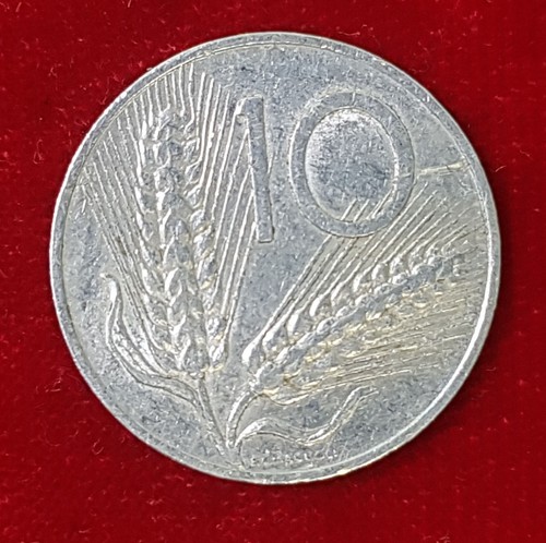 10 Lire Italy Coin Coin Italy 1956 KM93 - Picture 2 of 2