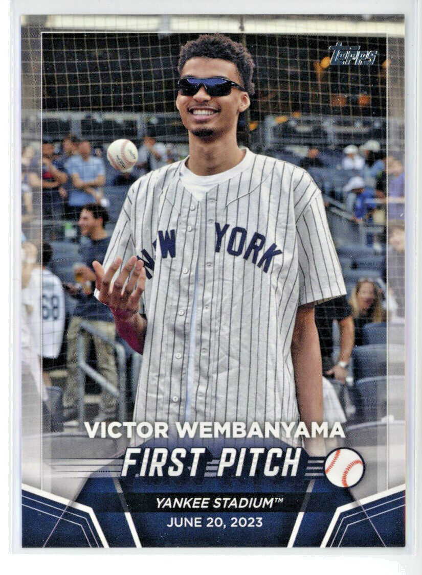 2024 Topps Series 2 Victor Wembanyama First Pitch FP-1 NY Yankees / Spurs